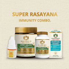 Maharishi Ayurveda Super Rasayana Immunity Paste,Taila,Oil & Tablets For Active Mind & Body Kit