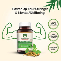 Maharishi Ayurveda Organic Ashwagandha For Boosting Strength & Relieving Stress 60 Tablets