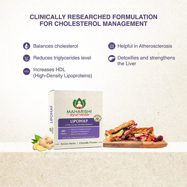 Maharishi Ayurveda Lipomap Natural Remedy 40 Tablets