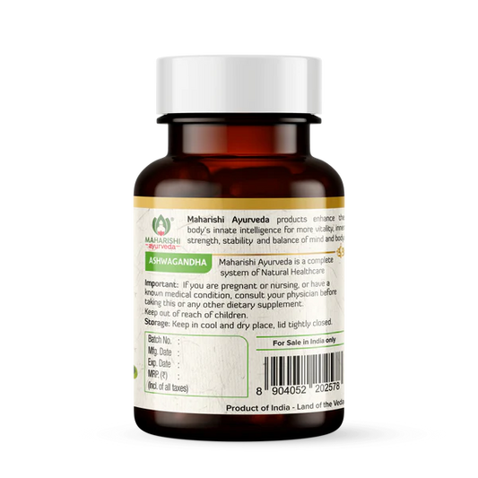 Maharishi Ayurveda Organic Ashwagandha For Boosting Strength & Relieving Stress 60 Tablets