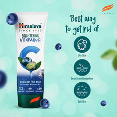 Himalaya Brightening Vitamin C Blueberry,Orange & Strawberry Face Wash