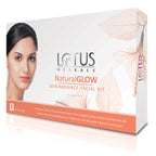 Lotus Herbals Cosmetics Natural Glow Skin Radiance Salon Grade Single Facial Kit