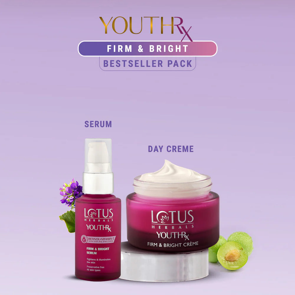 Lotus Herbals Cosmetics YouthRx Firm & Bright Bestseller Pack Combo