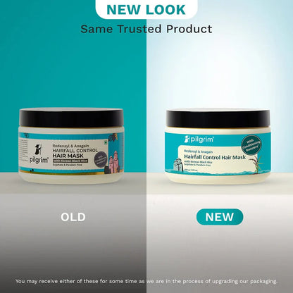 Pilgrim Cosmetics Redensyl & Anagain Hairfall Control Hair Mask 200gm | 7.05 oz