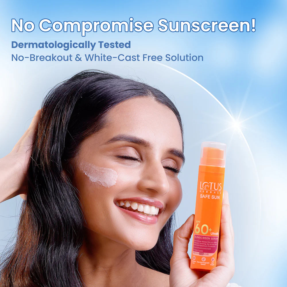 Lotus Herbals Cosmetics Safe Sun UltraRX Sunscreen Serum SPF 60 PA++++