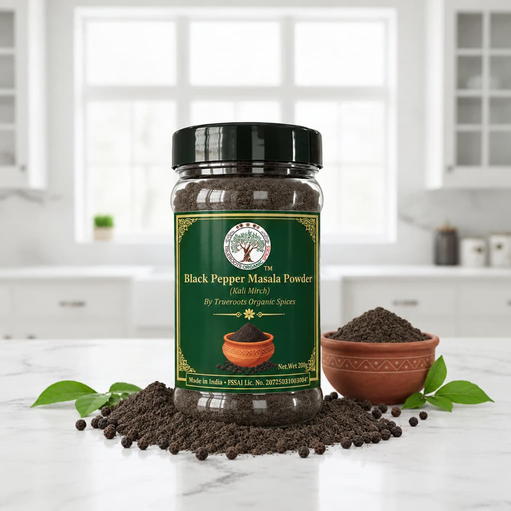Trueroots Organic Spices Black Pepper (Kali Mirch) Masala Powder