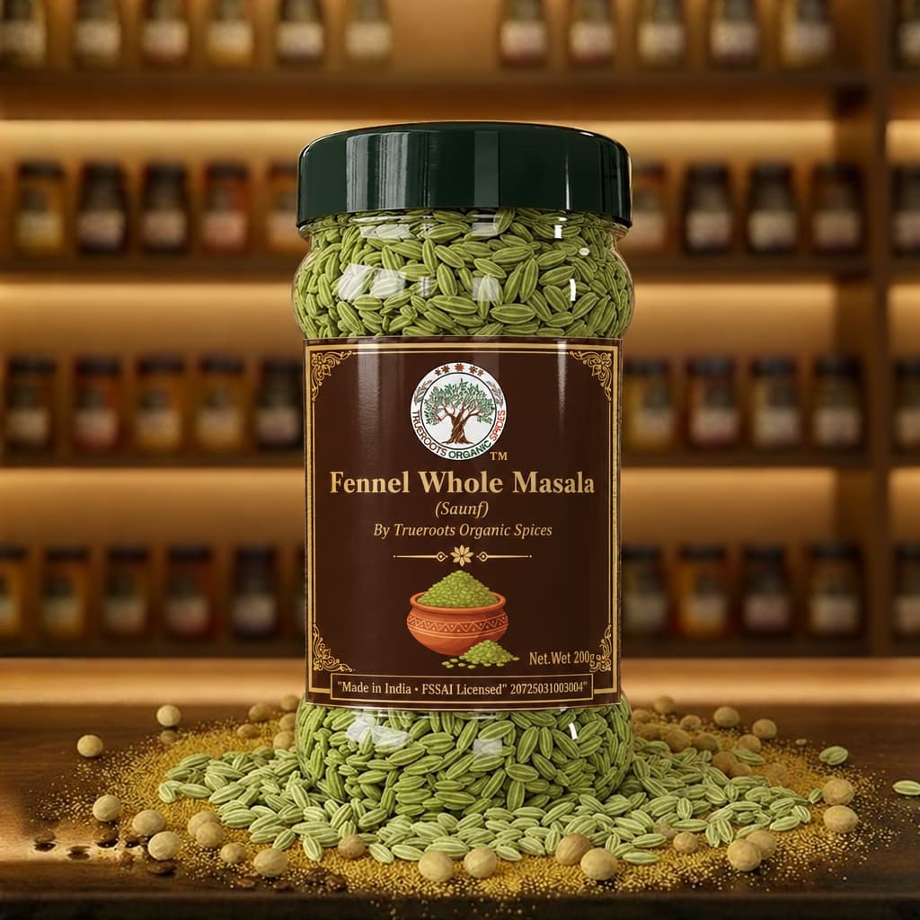 Trueroots Organic Spices Fennel (Saunf) Whole Masala