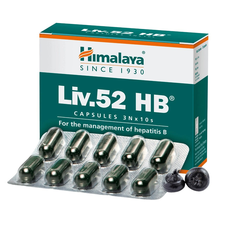 Himalaya Herbal Liv 52 HB Effective Management Of Hepatitis B 30 Black Capsule