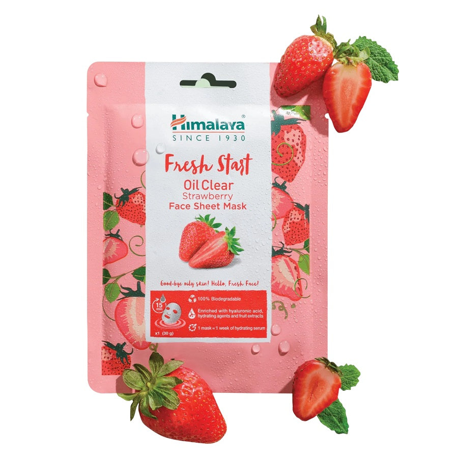 Himalaya Clear Complexion Brightening Mulethi,Youth Eternity,Blueberry & Strawberry Face Sheet Mask