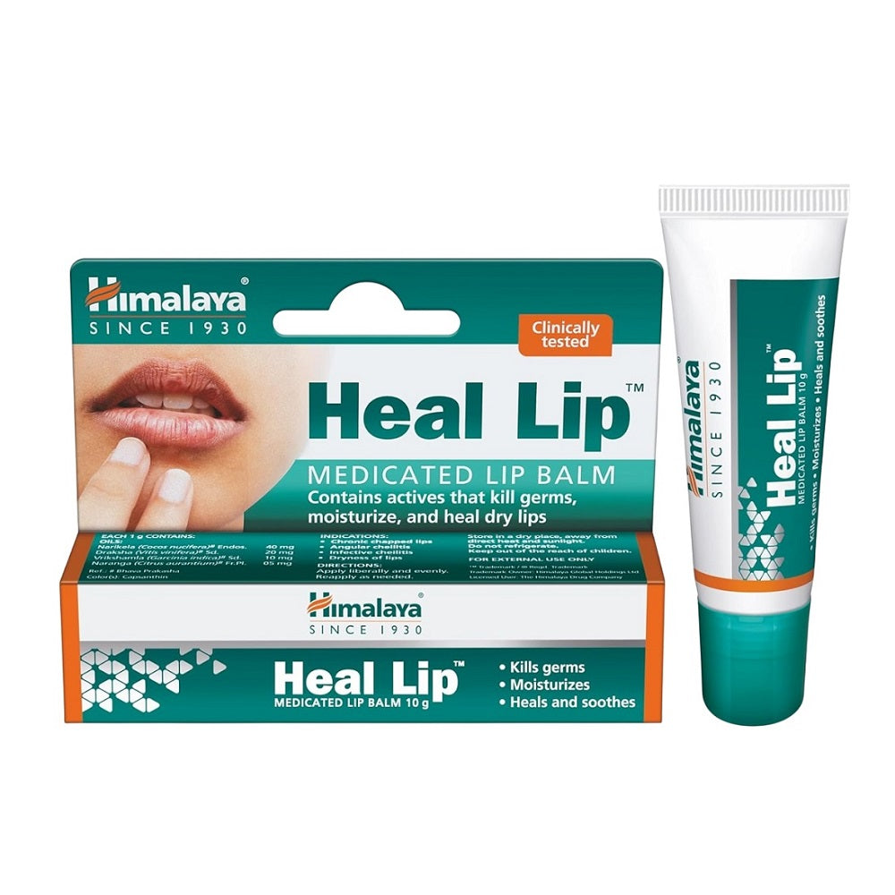 Himalaya Ayurvedic Herbal Healthcare Heal Lip (Medicated Lip Balm) 10 Gm