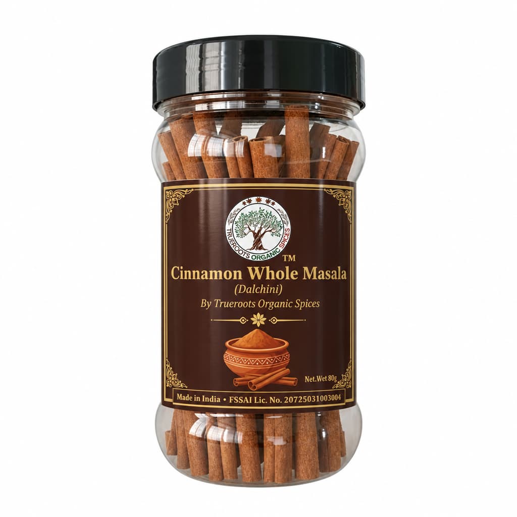 Trueroots Organic Spices Cinnamon (Dalchini) Whole Masala 80g