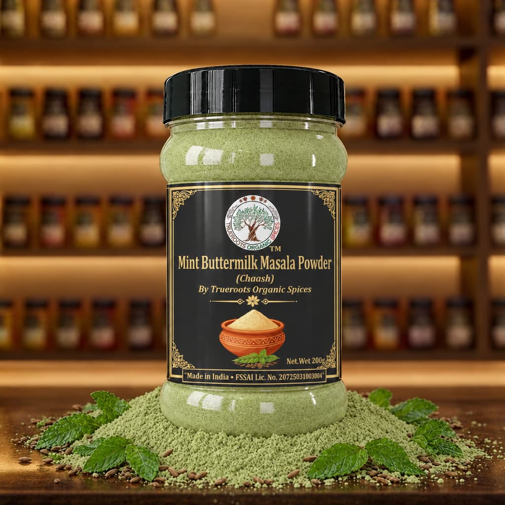 Trueroots Organic Spices Mint (Pudina) Flavoured Buttermilk Masala Mix Powder
