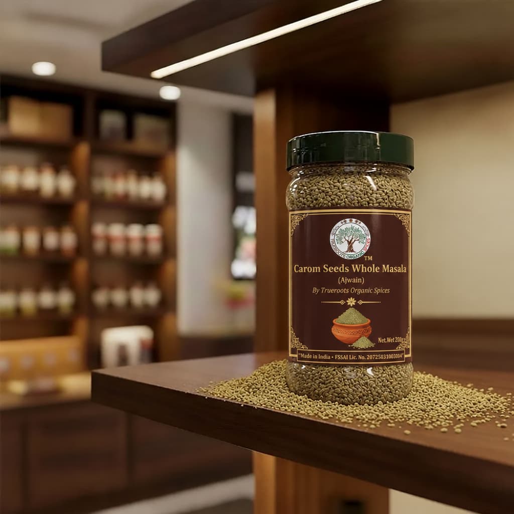 Trueroots Organic Spices Carom Seeds (Ajwain) Whole Masala